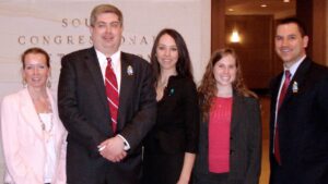 Liz Seccuro, S. Daniel Carter and Melissa Lucchesi from Security On Campus, Inc. (SOC), Rachel Gandell from RAINN, and Jonathan Kassa from SOC. April 16, 2010.