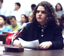 Crystal J. Paulk gives testimony before the U.S. House of Representatives Subcommittee on Postsecondary Education. July 17, 1997.